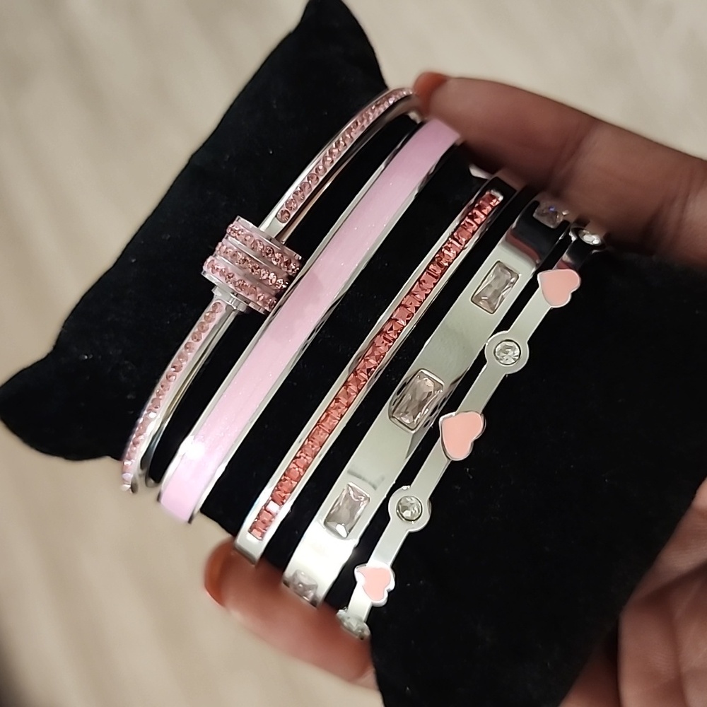 5 Stainless Steel Bangles